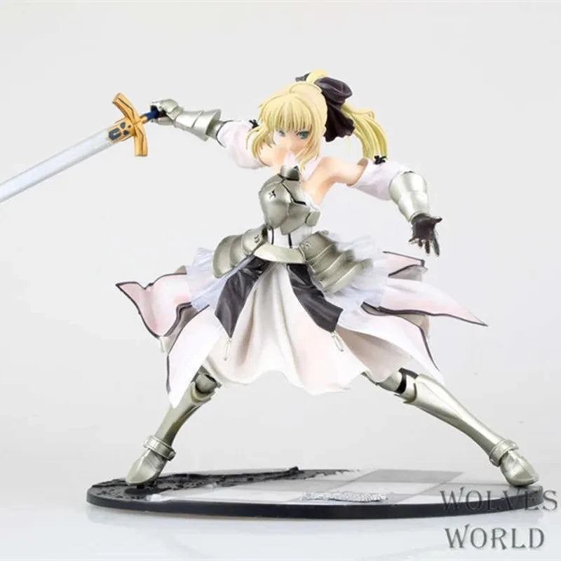 Fate/Stay Night Sexy Anime Figur The King White Saber Huke Ver. Sexy Figur The King SABER LILY Actionfigur Spielzeug