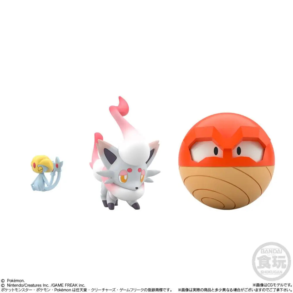 New in Stock BANDAI Pokemon Scale World Hisui Set Gosanke Zorua Candy Toys Figurine Anime Merchandise Gift