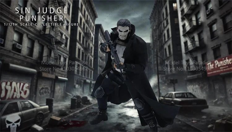 Joy Man Toys JM010 1/12 Collectible Toys  Punisher Sin Judge Antihero Men Soldier 6Inch Action Figure Model Fans Gifts