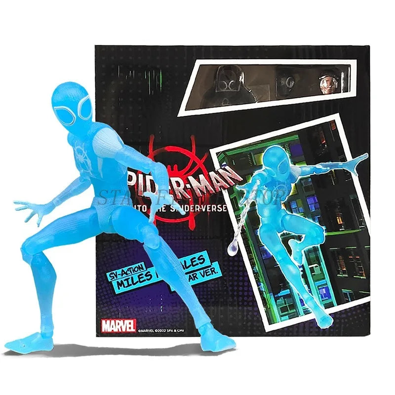 Sv Action Spider-Man Peter Parker Action Figure Collection Sentinel Marvel Into the Spider-Verse Spiderman Figurine Model Toys