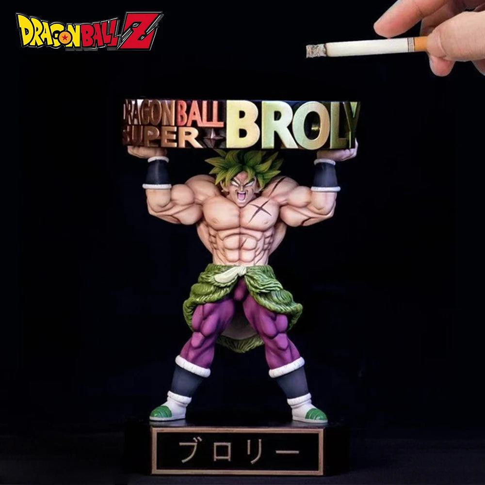 14.5cm/5.71in Anime Dragon Ball Z Figure Ashtray Broli Action Figures Pvc Statue Desktop Ornamen Collection Model Toys Gifts