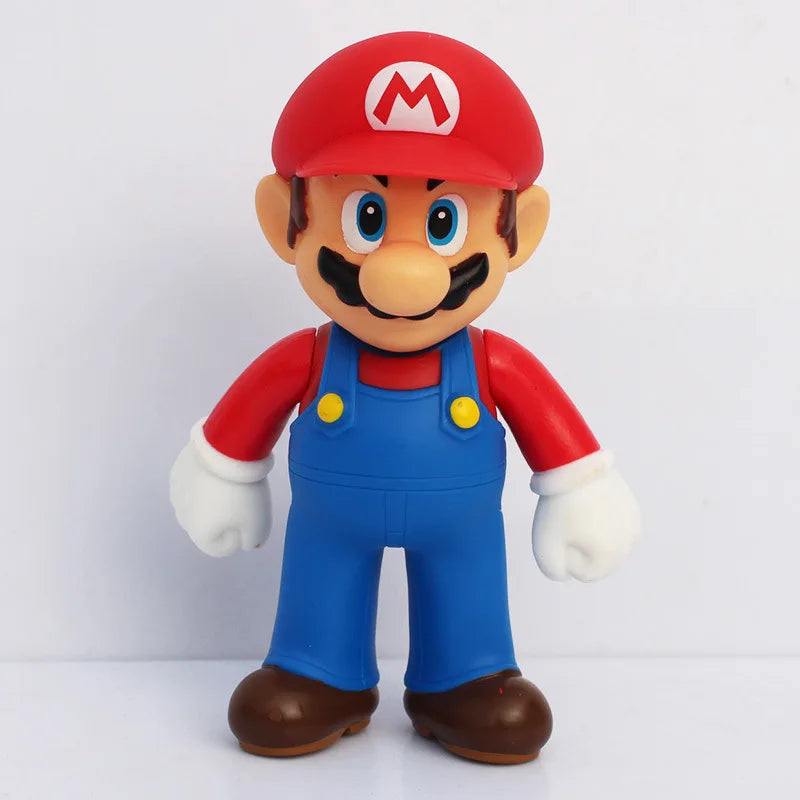 Game Super Mario Bros Cartoon Dolls Model Anime Figures Luigi Yoshi Mario Creative Collectible Model Toys for kids Birthday Gift