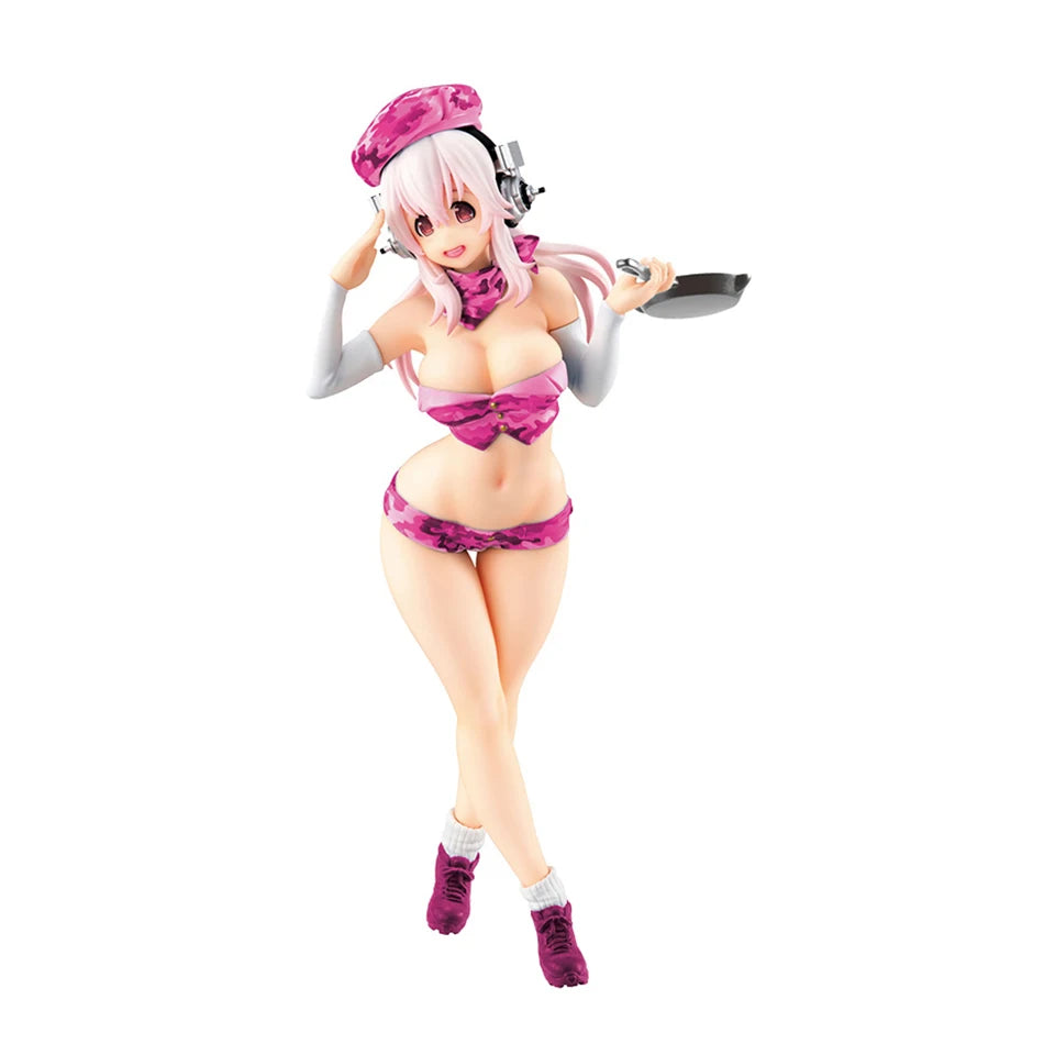 Originale, authentische 20 cm große Super Sonico Anime-Actionfigur – Sammlerstück für Kinder, Geburtstagsgeschenk