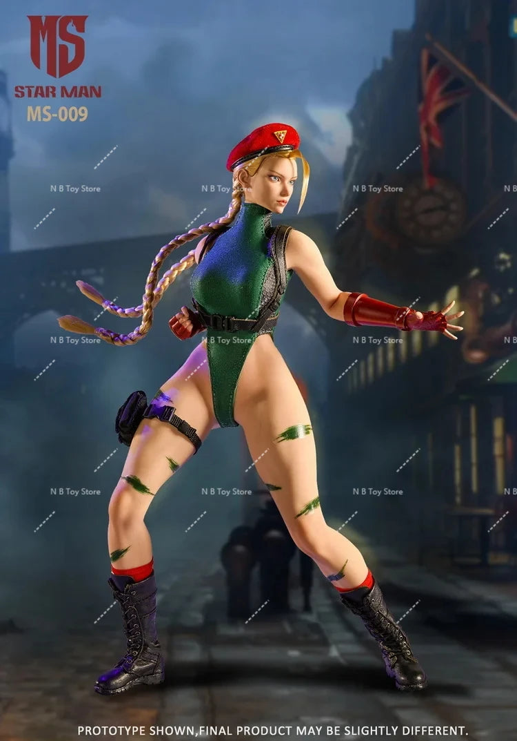 Stock STAR MAN MS-009 1/6 Collectible Muscle Girl Agent Cammy Soldier High Collar Bodysuit Design Movable 12  Action Figure Toys