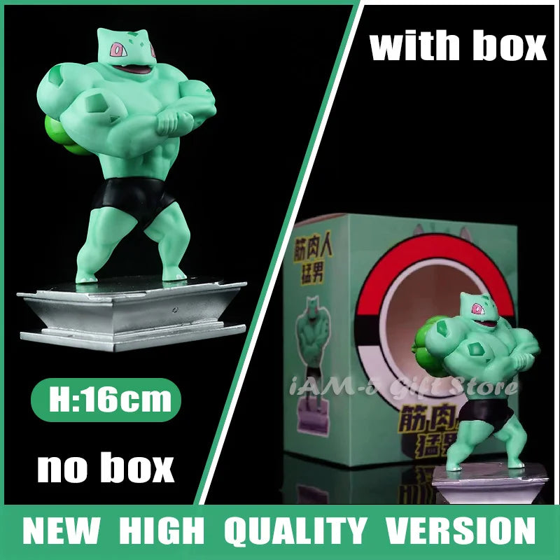 Pokemon Spielzeug GYM Figuren Cartoon Fitness Muskelmann Actionfigur Charmander Bulbasuar Squirtle Gengar Fit Modell Anime Spielzeug
