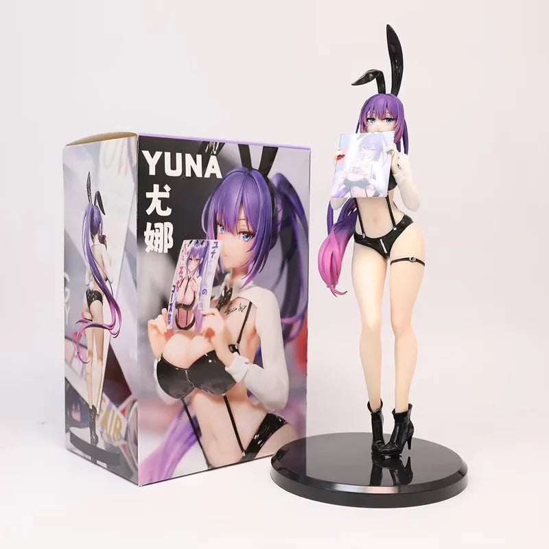 Anime Role Bunny Girl Yuna Pretty Girl Figure Toys Desktop Chassis Ornament Cartoon Peripheral Birthday Gifts