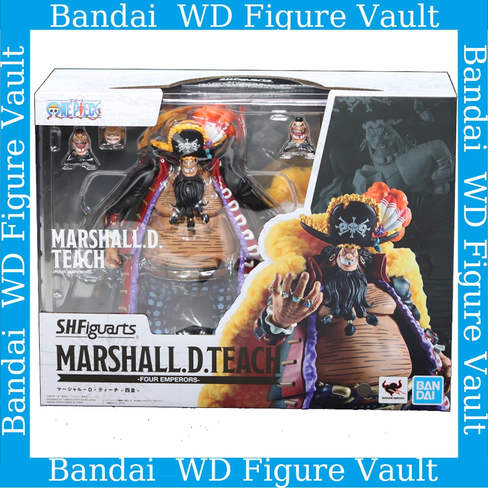 Bandai S.H.Figuarts Marshall D. Teach - The Four Emperors Blackbeard 24CM PVC Figure Highly Detailed Collectible Model Toy Gift