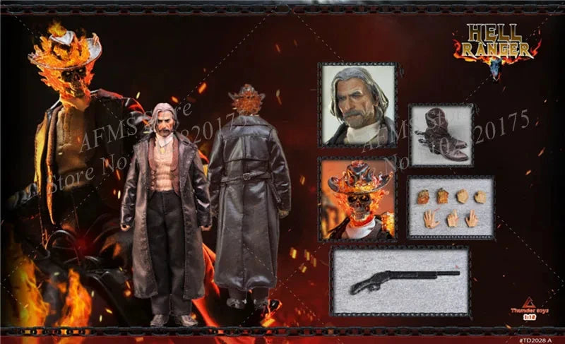 Thunder toys TD2028 1/12 Men Soldier Ghost Rider Dolls Full Set 6Inch Action Figure Model Best Collection Toys