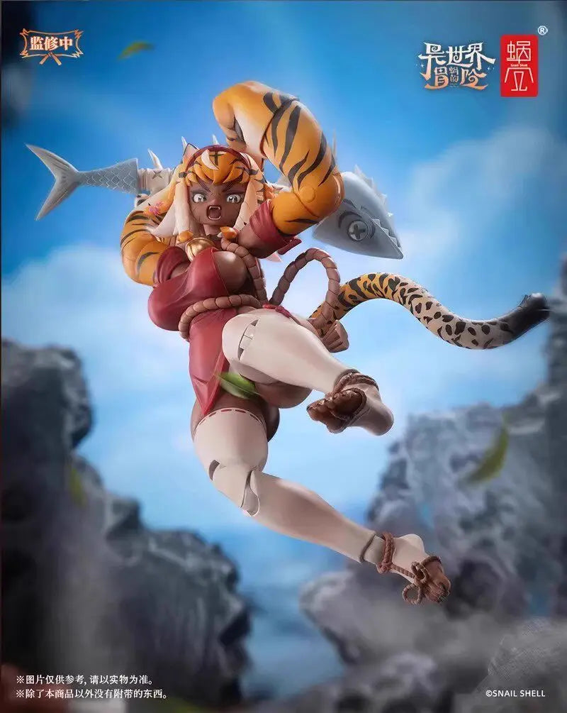 In Stock Original Snail Shell RPG-04 Garu Tiger girl Movability Model Toys 1/12 Beautiful Girl Model