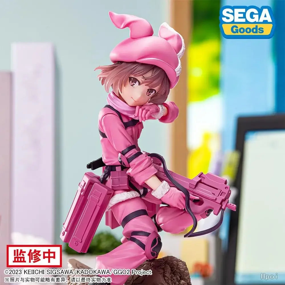 IN Stock SEGA Original Gun Gale Online Llenn Kohiruimaki Karen Anime Action Figure Toys Collectible Desk Decor Model Toy Gifts