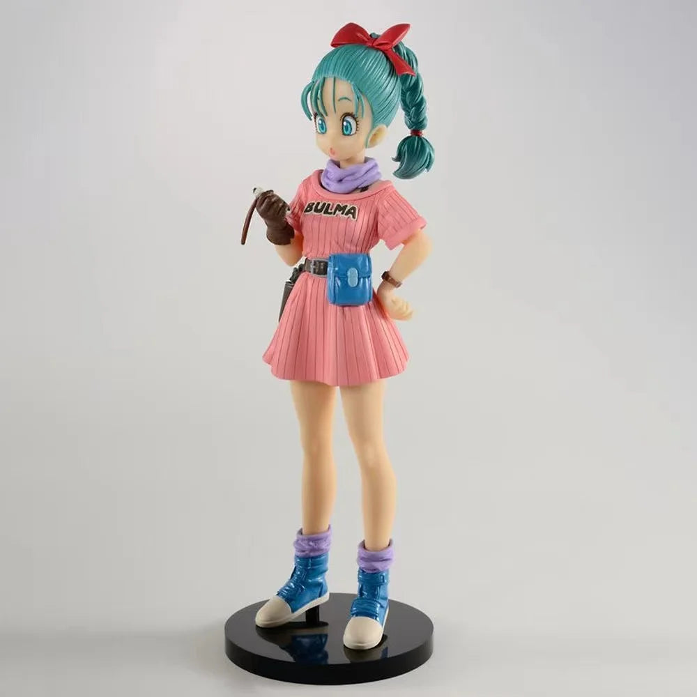 15cm Dragon Ball AFigures Childhood Bulma Action Figurine Statue Toy Model Doll Collectible Room Decoration Gifts