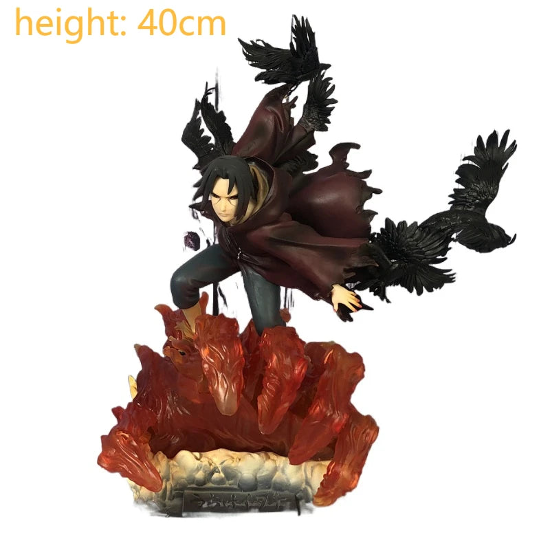 GK Naruto Kurama Chakra Mode Shippuden Anime Figurine Model Action Figure Sasuke Itachi Statue Collection Toy 35cm Kyuubi Figma