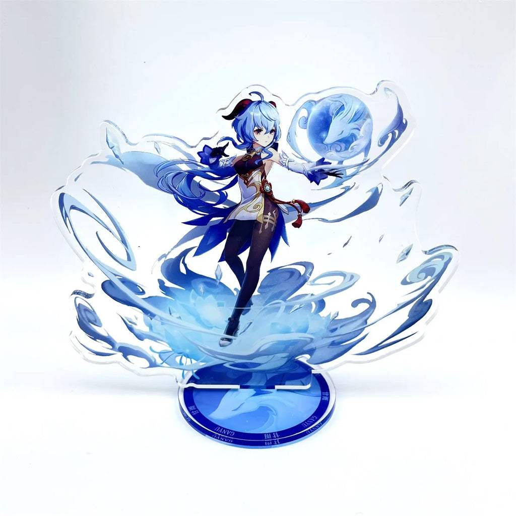 Anime Figur Genshin Impact Furina Arlecchino Xiao Yae Miko Yelan Acryl Stand Modell Platte Schreibtisch Dekor Stehende Zeichen Fans Geschenk