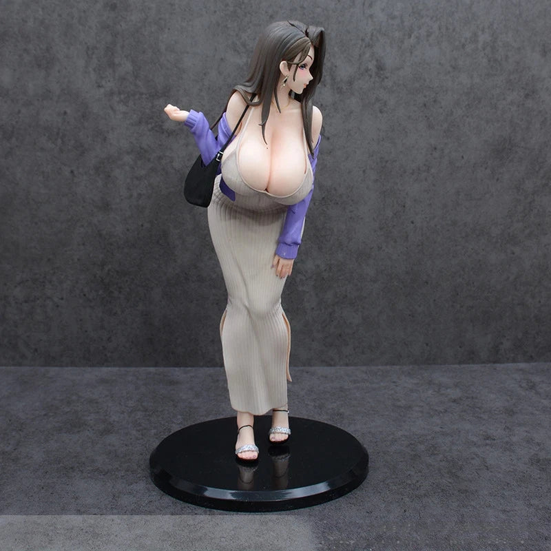 Anime Beautiful Girl Figure Interchangeable Face Pvc Collectible Model Desktop Ornament For Adult Anime Collection Enthusiasts