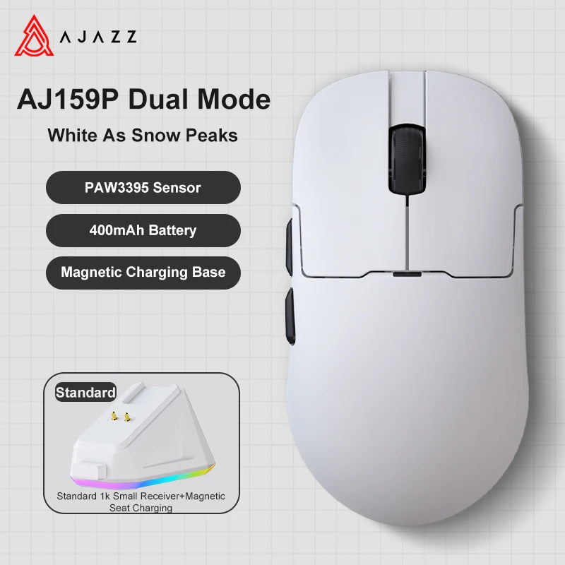 AJ159  Mouse,2.4G/Wired  Lightweight RGB,Magnetic Charging Dock  Gamer Gaming Wireless Mouse