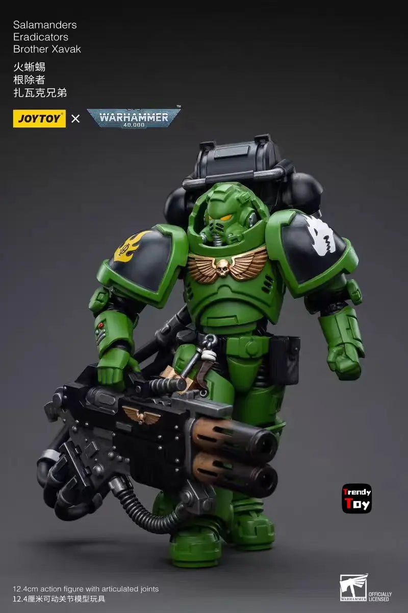 【JOYTOY】Warhammer 40K Salamanders Eradicators Brother Xavak 1/18 Action Figure Toys