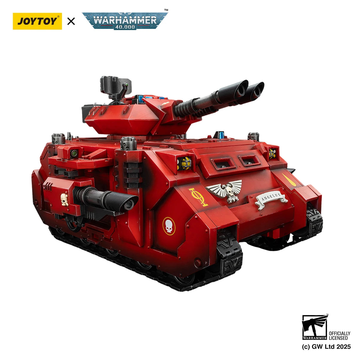 JOYTOY Warhammer 40K 1/18 Blood Angels Predator Annihilator mit Twin Lascannons Anime Figuren Spielzeug