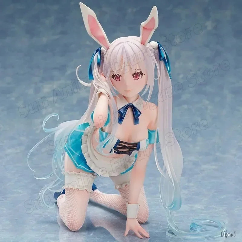 AY NSFW High Quality Bunny Girl Chris 1/4 Aqua Blue PVC Action Figure  Adults Collection Kawaii Cute Model Doll Gifts