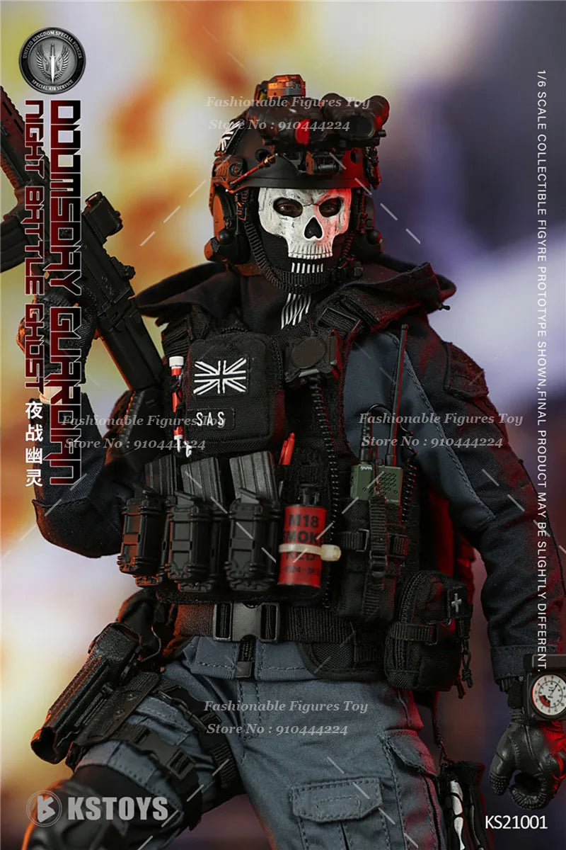 KSTOYS KS21001 1/6 Men Soldier Doomsday Guardian Night Battle Ghost Doll Full Set 12Inch Action Figure Model Collection Toys