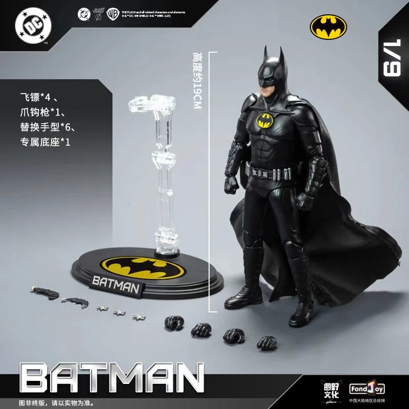 FondJoy Keaton Batman Action Figures DC Justice League Anime Figure Articular Mobility 1/9 Model Decor Figure Toys Boy Gift New