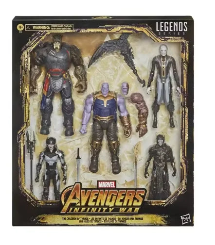 Original Hasbro Marvel Legends Series AVENGERS INFINITY WAR 5-Pack The Children of Thanos 5 Figures Anime Figure Toys Ornaments