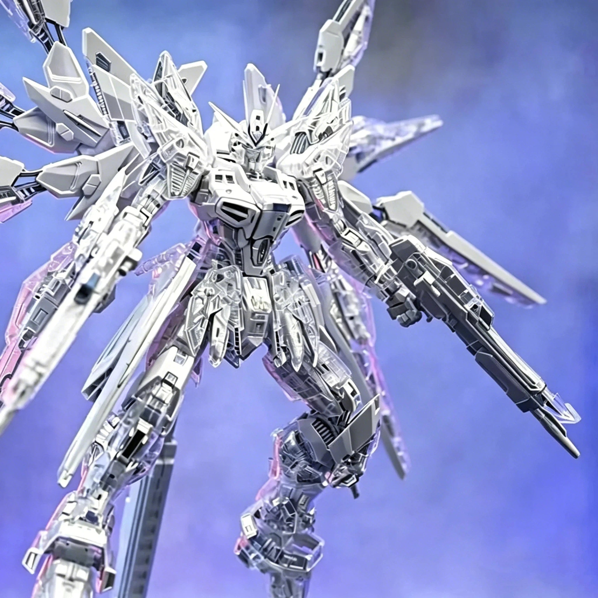 CHANGLONG 7701 MGEX 1/100 Zgmf-X20A Strike Freedom Twilight Clear Coating Assembly Model Kit Anime Figure Collectible Gift