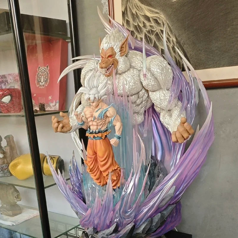 31cm Dragon Ball Great Ape King Son Goku Ultra Huge And Domineering Action Figurine Statue Model Game Combat Posture Ornament