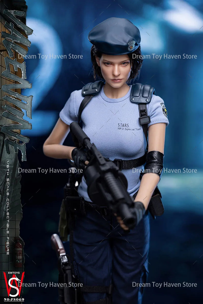 Original SWTOYS FS069 1/6 Scale Female Soldier Jill Anime Game Police Officer Full Set 12Inch Action Figure Model Toys