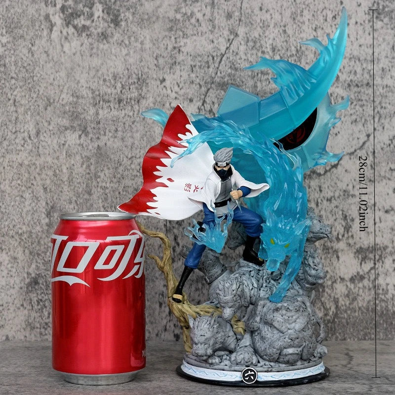 28 cm PVC Naruto Gk Anime Actionfigur Hatake Kakashi Spielzeugfigur Statue Ornament Sammlung Modell Decora Figur Weihnachtsgeschenk