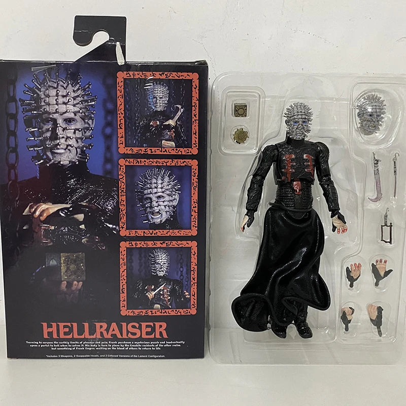 NECA Figure Hellraiser He'll Tear Your Soul Apart Ultimate Pinhead Action Figure PVC Movable Collection Toy Birthday Gifts