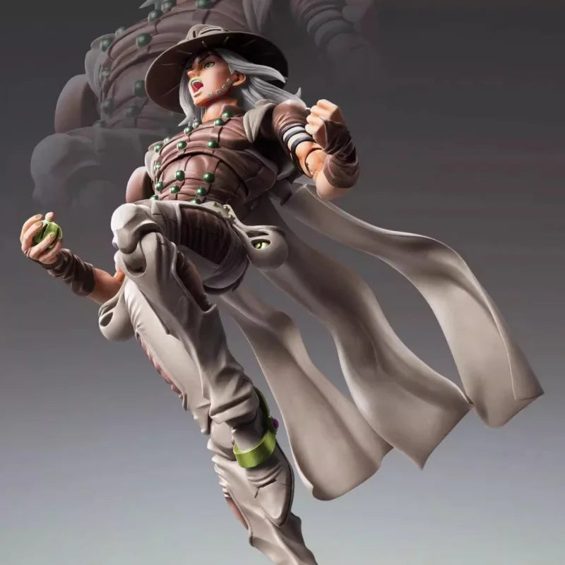 Genuine Gk 15cm Jojo'S Bizarre Adventure 7 Steel Ball Run Anime Figure Julius Caesar Zeppeli Sbr Gyro Creative Statue Boy Gift