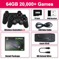 4K TV Game Stick Video Game Console 64G Built-in 20000+ Games Wireless Controller Gamepad Retro Handheld Game Player