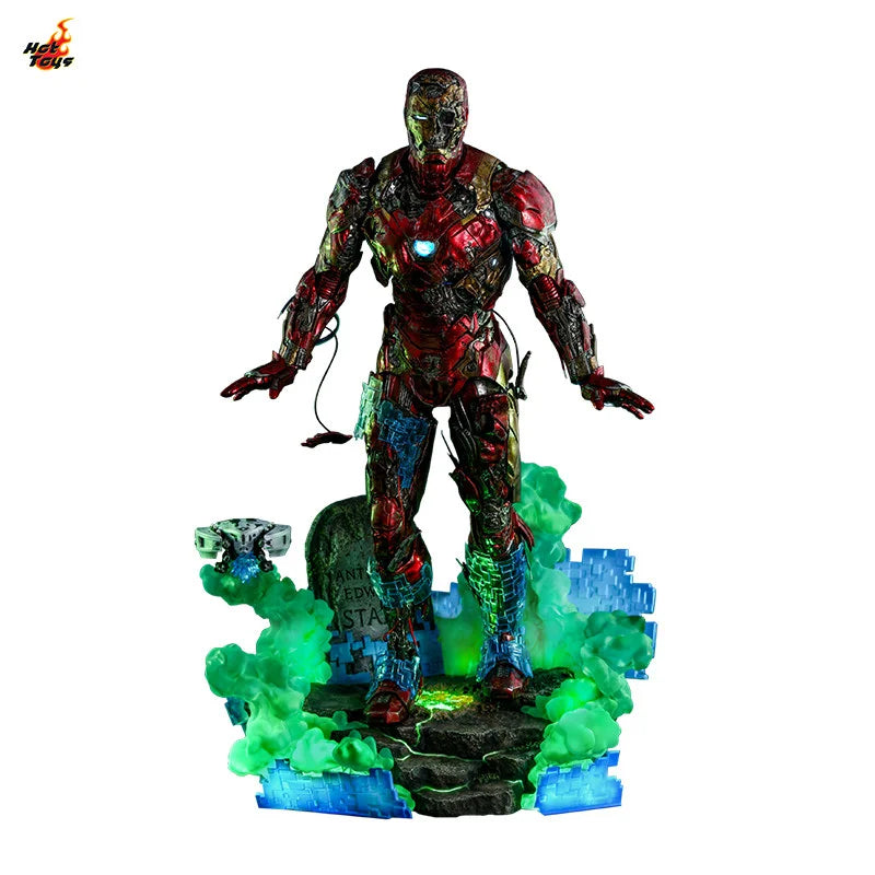 Hottoys Spider Man Mysterio'S Iron Man Illusion 1/6 Scale Articulated Figure Movie Peripheral Collectible Desktop Ornament Gift
