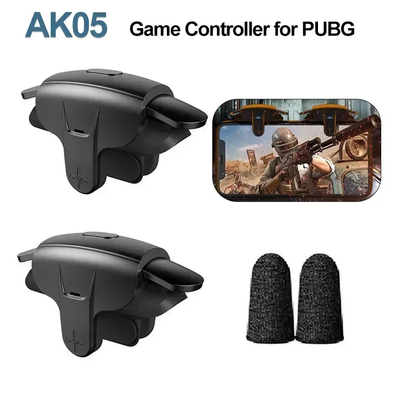 MEMO AK05 Mobile Phone Game Trigger L1 R1 Aim Shooting Alloy Key Buttons Gamepad Joystick for IOS Android PUBG Gaming Controller