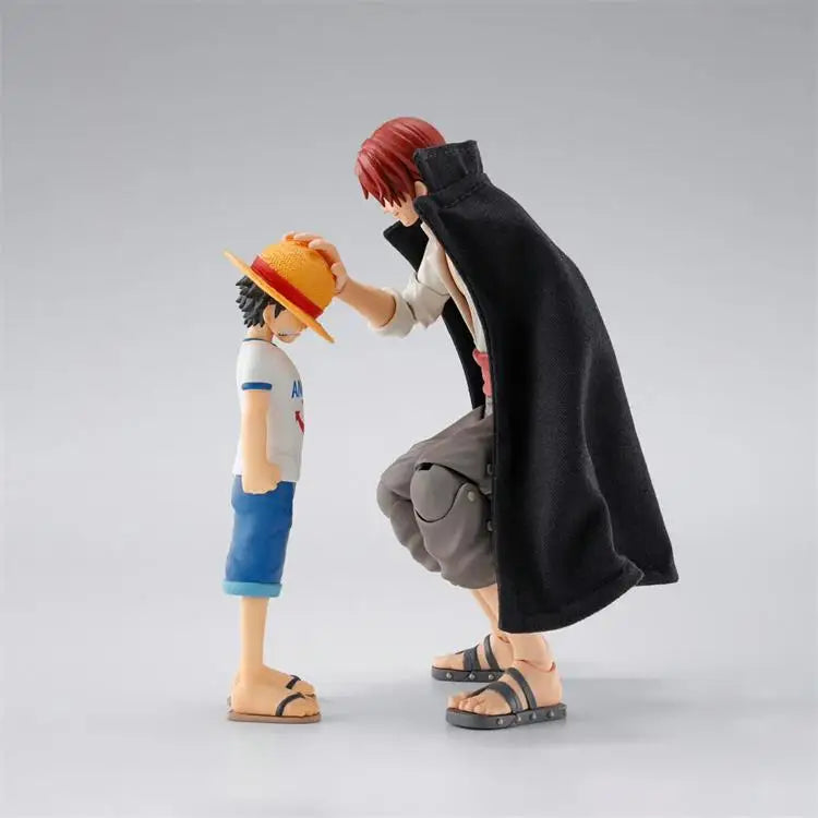 100% Original Bandai S.H.Figuarts Shf One Piece Shanks and MONKEY.D.LUFFY childhood Anime Collection Action Figures Model Toys