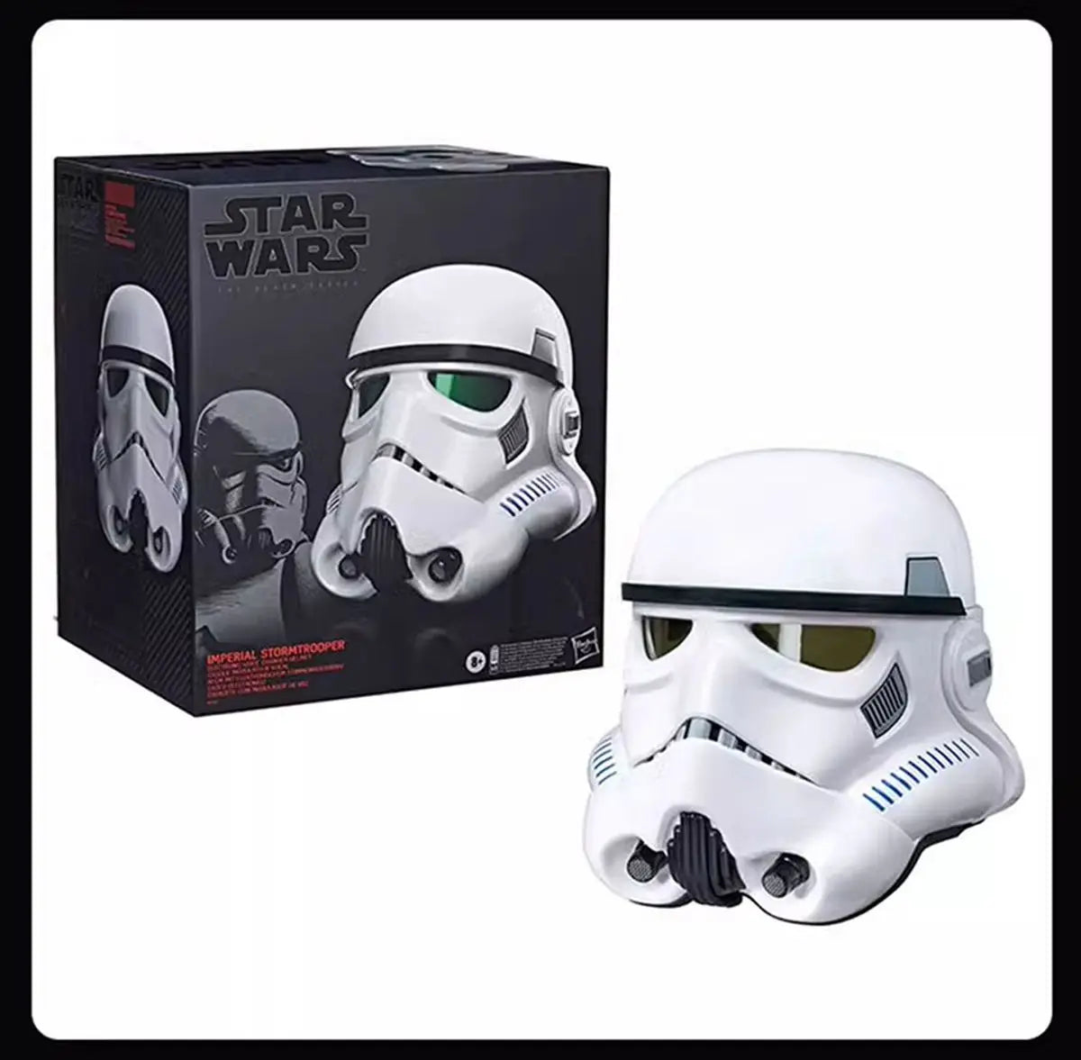 Original Hasbro STAR WARS The Black Series Rogue One Imperial Stormtrooper Electronic Helmet B7097 Collectible Toys Collection
