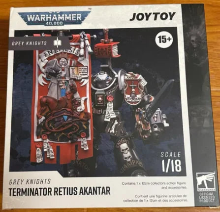 【SF】JOYTOYS 1/18 Action Figure  Grey Knights Terminator Retius Akantar Model Toys Gifts Collection Ornaments