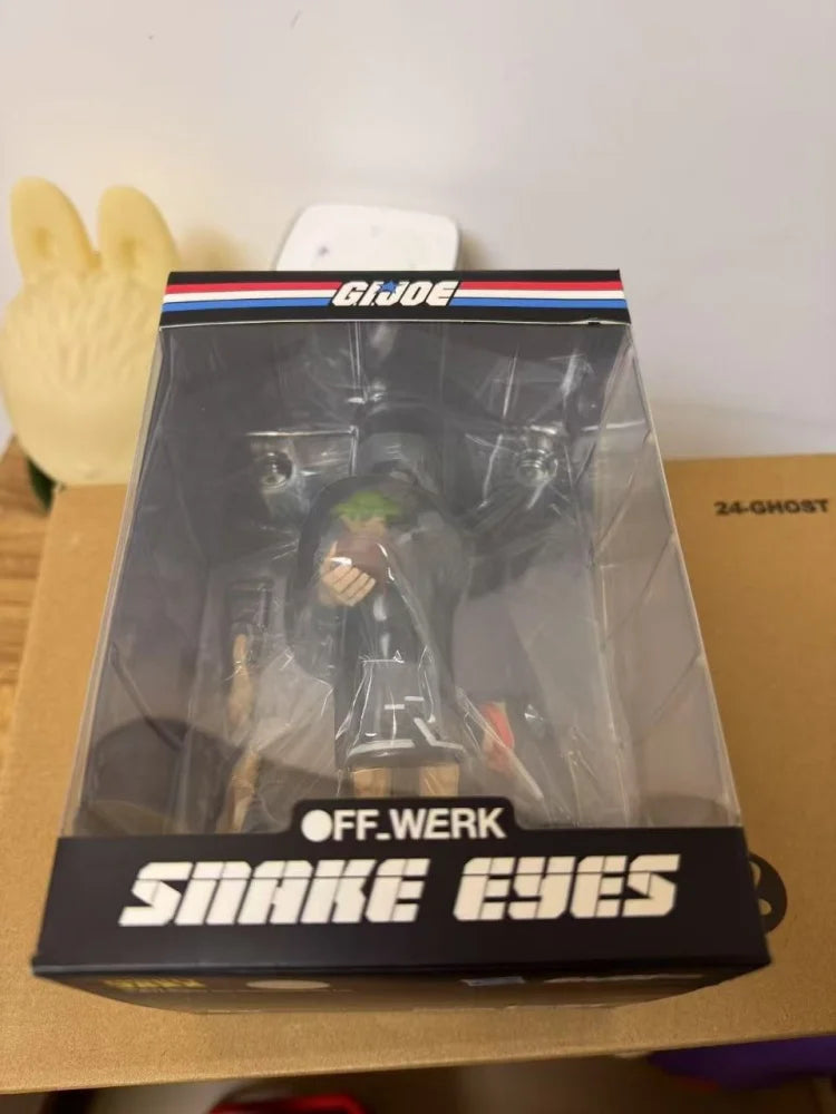 Limited Edition Collaboration Mighty Jaxx Off_werk G.I. Joe Snake Eyes The Masked Ninja Collection Decoration Model Toy Gifts