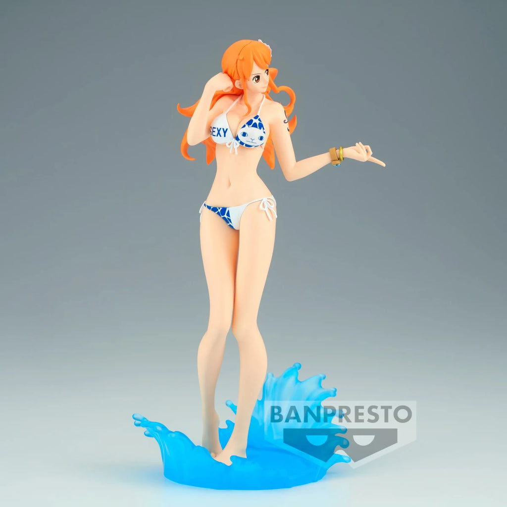 IN Stock Banpresto Original GLITTER&GLAMOURS SPLASH STYLE ONE PIECE Kawaii Nami Anime Action Figure Collectible Model Toys Gift