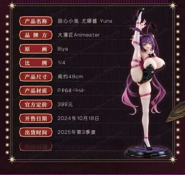 Ready in Stock Original Box Rabbit Nest Series 1/4 Black Nun Bunny Girl Handmade Ornaments Gift Collection Limited Edition