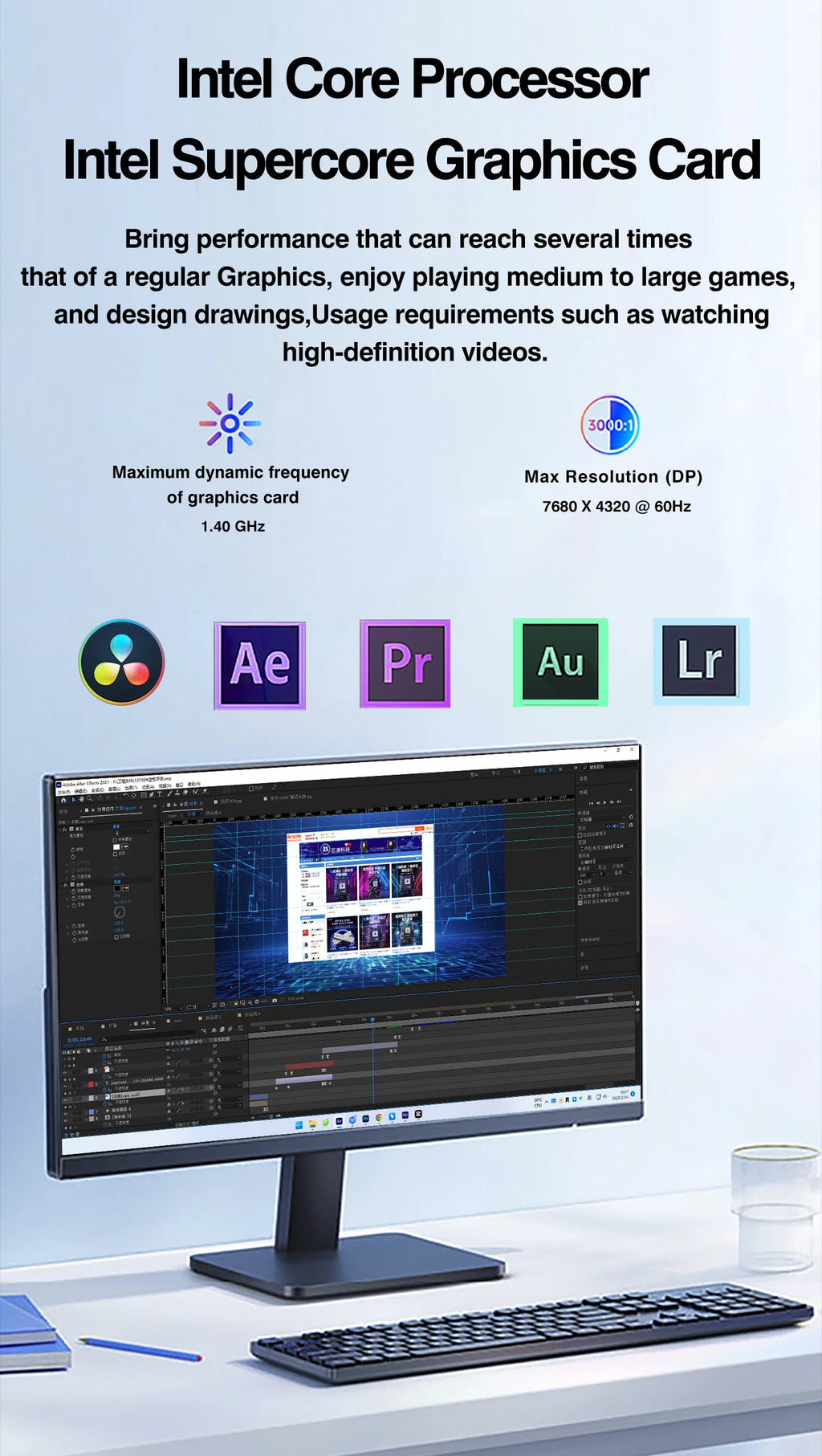 DIY-Gaming-Computer-Motherboard mit integriertem 11. Kit IntelCore CPU 0000 ES 2,6 GHz (siehe Kit i9 1198** i9 11900) DDR4