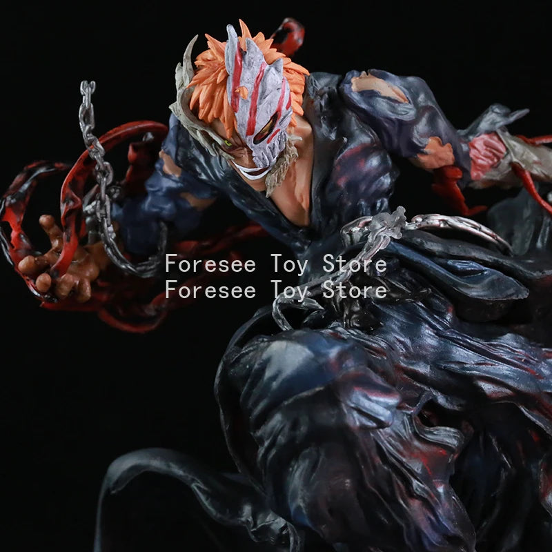 22cm Kurosaki Ichigo Figure BLEACH Anime Figures Collection Model Light-up Desktop Ornament Decorations Best Gifts for Children