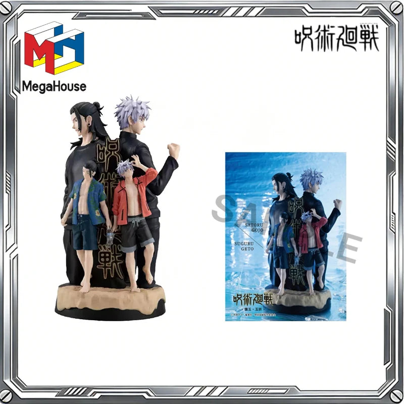 MegaHouse Original Petitrama DX Jujutsu Kaisen Anime Satoru Gojo Geto Suguru Action Figure Toys Kids Gift Collectible Model