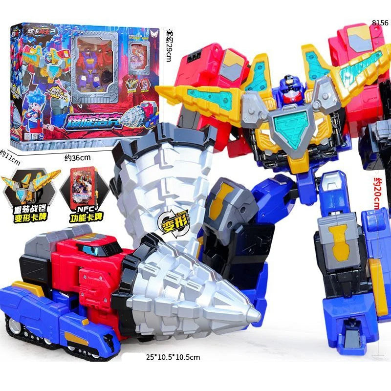 Metal Cardbot S Season2 SKY GALLOP Transforming Robot Plane Car Card Toys Action Figure Transformation Model Children Gift 2025