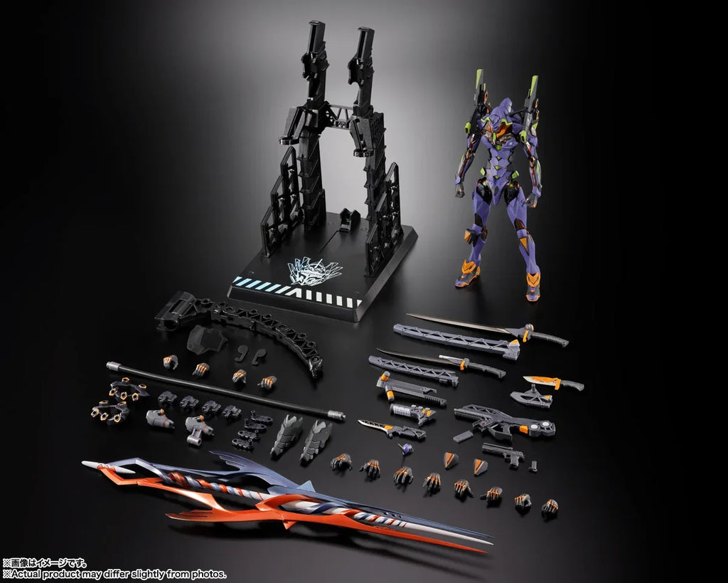 In Stock Original Bandai EVANGELION METAL BUILD EVA-01 30th with the spear of Gaius Character Model Toy Gift Collection