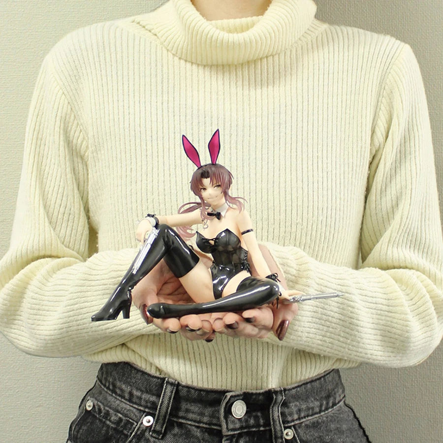 System Service One-Seventh Carat 1/7 BLACK LAGOON Ravy Bunny Girl Ver. PVC 16CM Anime Action Figures Model Collection Toy
