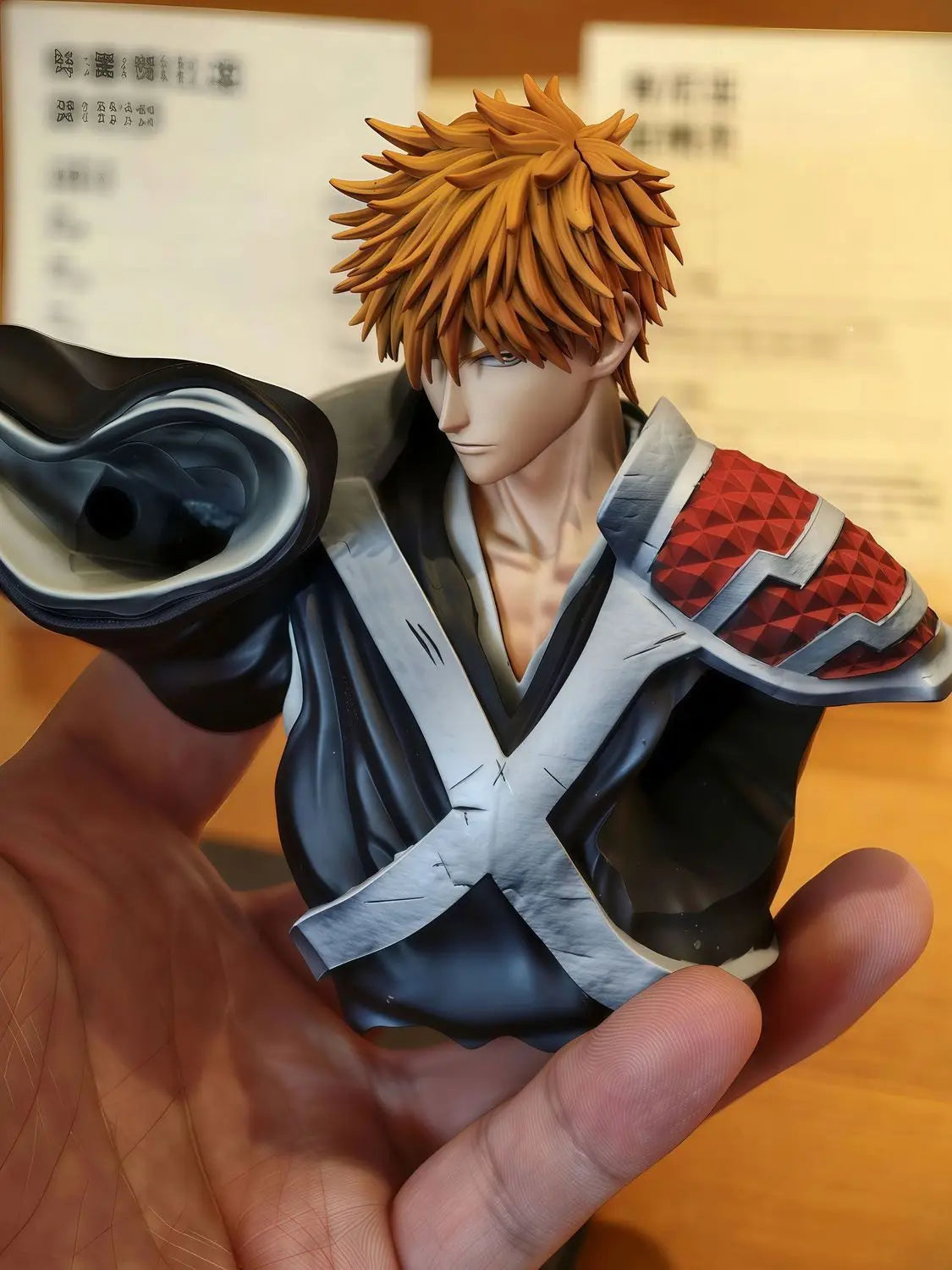 Naruto Kurosaki Ichigo Anime figures Burst of anger Grim Reaper can be Move 33cm/12.99Inch PVC Action Wild Battle Toys Gifts