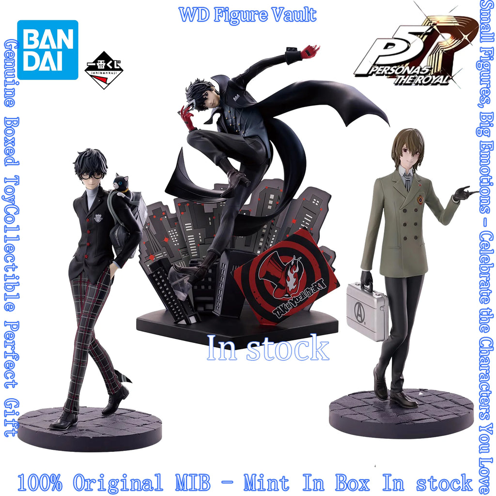 In stock Bandai Ichiban Kuji Persona 5 The Royal Amamiya Ren JOKER Akechi Goro CROW  Figures  Genuine Boxed Toy Gift