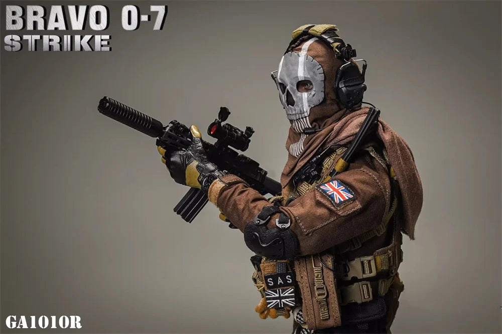 Hot Sales Scale 1/6th GA1010R Soldier Doll Ghost Full Set Moveable Figure Doll Soap Duty About 12" Gift For Fans Collect