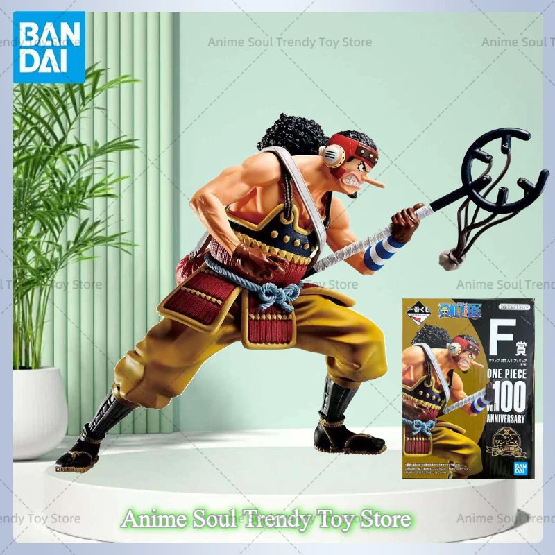 In Stock Bandai Original Banpresto One Piece Usopp F Prize Action Figures Anime Statues Model Dolls Kids Toys Festival Gifts AS